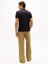 Tommy Hilfiger Half-Zip Polo Interlock Marinblå Model / Achterkant