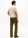 Tommy Hilfiger Knitted Polo Shirt Beige Model / Achterkant