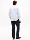 Tommy Hilfiger Poplin Skjorta Randig Ljusblå Model / Achterkant