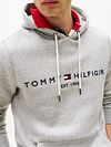 Tommy Hilfiger Sweat à Capuche Core Gris Model / Detail