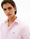 Tommy Hilfiger Poplin Skjorte Stribe Rosa Model / Detail