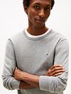 Sweter Tommy Hilfiger Essential w kolorze szarym Model / Voorkant