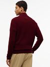 Tommy Hilfiger Pullover Half Zip Lambswool Burgundy Heather Model / Achterkant
