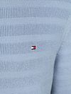 Tommy Hilfiger sweter z półgolfem na zamek, struktura, indygo Product / Detail