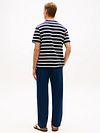 Tommy Hilfiger T-skjorte Stripet Mørkeblå Model / Achterkant