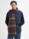 Barbour Tørklæde New Check Tartan Guld Model / Voorkant