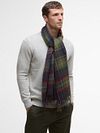 Barbour Scarf Patchwork Tartan Red Model / Voorkant