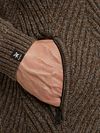 Vanguard Cardigan Structure Mix Laine Marron
