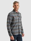 Overshirt Vanguard w niebieską kratę Model / Voorkant