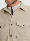Overshirt Vanguard greige Model / Detail