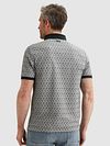 Vanguard Knitted Poloshirt Jacquard Print Navy Model / Achterkant