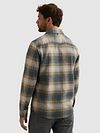 Vanguard Overshirt Brushed Rutig Blå