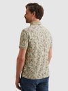 Vanguard Poloshirt Piqué Print Beige Model / Achterkant