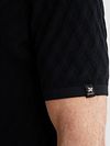 Vanguard Knitted Polo Half-Zip Marine Model / Detail