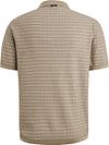 Vanguard Polo Maille Carreaux Beige Product / Achterkant