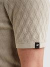 Vanguard Polo Mezza Zip Ecru Model / Detail