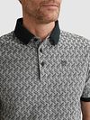 Vanguard Knitted Polo Shirt Jacquard Print Navy Model / Detail