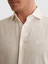 Vanguard Shirt Linen Blend Cloud Dancer Model / Detail