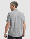 Vanguard Short Sleeve Hemd Leinen Blend Dark Slate Model / Achterkant