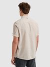 Vanguard Short Sleeve Hemd Linnen Blend Ecru Model / Achterkant