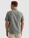 Vanguard Short Sleeve Hemd Linnen Blend Lichtblauw Model / Achterkant