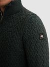 Vanguard Striktrøje Half Zip Uldblanding Mørkegrøn
