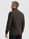 Sweter Vanguard z półzamkiem, brązowy, strukturalny Model / Achterkant