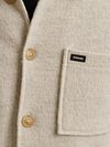Vanguard Vest Structure Boiled Wool Blend Beige Model / Detail