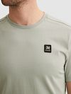 Camiseta Vanguard de punto jersey en gris aqua Model / Detail