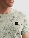Camiseta PME Legend Slub Jersey con estampado all over en Cameo Green Model / Detail