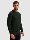 Maglione PME Legend Mouliné Structure verde scuro Model / Zijkant
