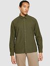 KnowledgeCotton Apparel Camisa Forrest Night Model / Voorkant