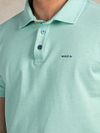 NZA Hawera Polo Pale Leaf Model / Detail