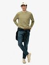 Superdry Sweatshirt Classic Essential verde oliva Model / Voorkant