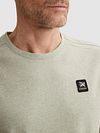 Vanguard T-Shirt Logo Melange Light Green Model / Detail
