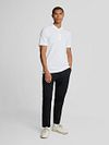 Lyle and Scott Tonal Eagle Polo Vit Model / Voorkant