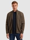 Vanguard Cardigan Structure Mix Laine Marron