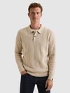 Vanguard Longsleeve Poloshirt Pullover Herringbone Ecru