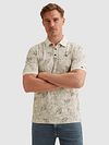 Vanguard Polo Shirt Print Ecru Model / Voorkant