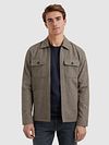 Vanguard Overshirt Brushed Taupe Model / Voorkant