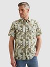 Vanguard Short Sleeve Hemd Print Groen Model / Voorkant