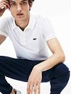 Lacoste Poloshirt Pique Weiß Model / Voorkant