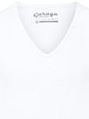 Garage Stretch Basic T-Shirt Weiss Tiefer V-Hals Product / Detail