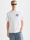 Scotch & Soda T-Shirt Backprint Weiß Model / Voorkant
