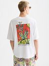 Scotch & Soda T-Shirt Backprint Weiß Model / Achterkant