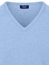 William Lockie sweter z dekoltem w serek z wełny jagnięcej w kolorze granatowym Product / Detail