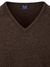 William Lockie V-Neck Lambswool Cocoa