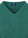 William Lockie sweter z dekoltem w serek z wełny jagnięcej w kolorze granatowym Product / Detail