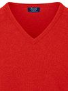 William Lockie V-Neck Lambswool Dubonnet