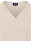 William Lockie V-Neck Lambswool Linen